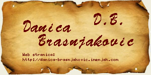 Danica Brašnjaković vizit kartica